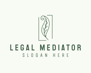 Herbal Spiral Leaf logo design