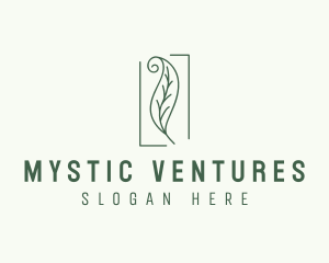 Herbal Spiral Leaf logo design