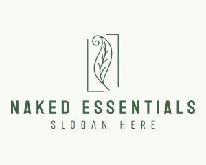 Herbal Spiral Leaf logo design