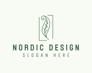 Herbal Spiral Leaf logo design