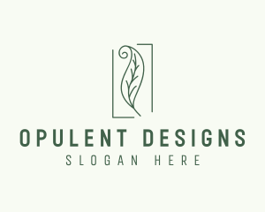 Herbal Spiral Leaf logo design