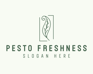 Herbal Spiral Leaf logo design