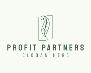 Herbal Spiral Leaf logo design