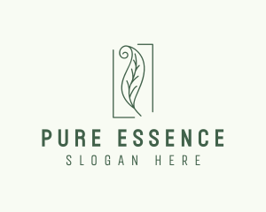 Herbal Spiral Leaf logo design