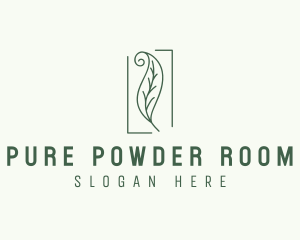 Herbal Spiral Leaf logo design