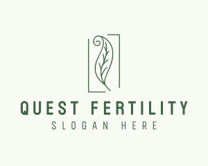 Herbal Spiral Leaf logo design