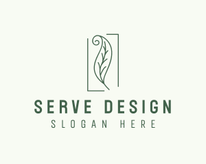 Herbal Spiral Leaf logo design