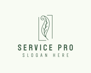 Herbal Spiral Leaf logo design