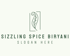 Herbal Spiral Leaf logo design