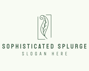 Herbal Spiral Leaf logo design