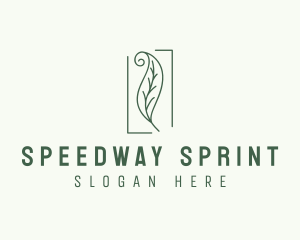 Herbal Spiral Leaf logo design