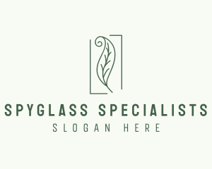 Herbal Spiral Leaf logo design