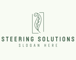 Herbal Spiral Leaf logo design