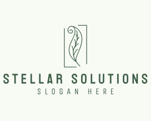 Herbal Spiral Leaf logo design