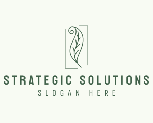 Herbal Spiral Leaf logo design