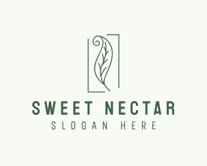 Herbal Spiral Leaf logo design