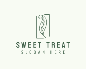 Herbal Spiral Leaf logo design