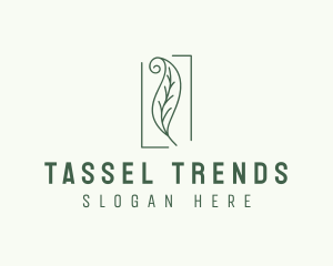 Herbal Spiral Leaf logo design