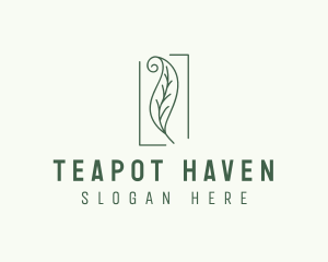 Herbal Spiral Leaf logo design