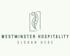 Herbal Spiral Leaf logo design