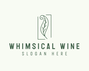 Herbal Spiral Leaf logo design