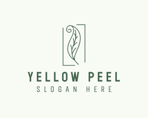 Herbal Spiral Leaf logo design