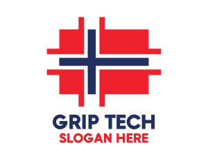 Modern Norway Tech logo design