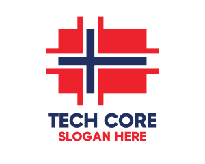 Modern Norway Tech logo design