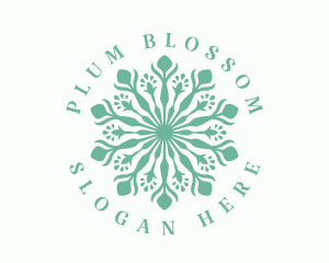 Eco Flower Mandala logo design