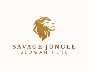 Wild Lion Jungle logo design