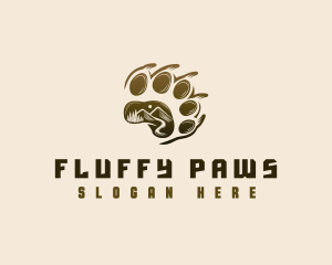 Paw Mountain Claw logo design