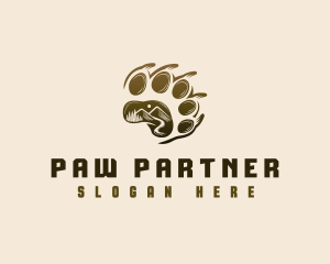 Paw Mountain Claw logo design