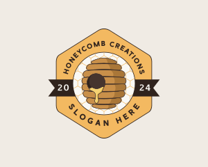 Beehive Honeycomb Farm logo design