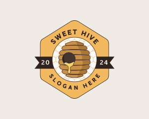 Beehive Honeycomb Farm logo design