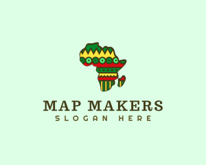 Africa Pattern Travel logo design