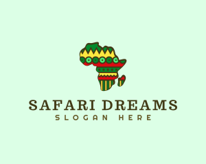 Africa Pattern Travel logo design