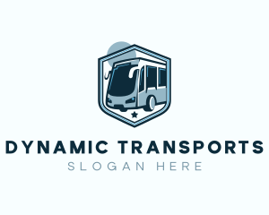 Bus Shield Transport logo design