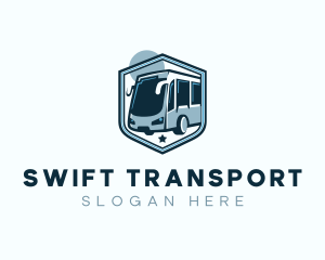 Bus Shield Transport logo design