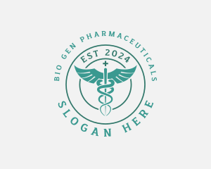 Medical Caduceus Hospital logo design