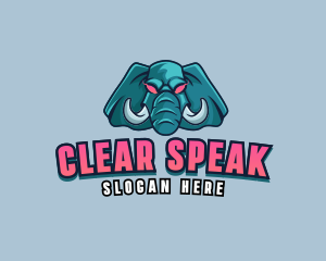 Angry Elephant Tusk logo design