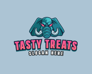 Angry Elephant Tusk logo design