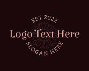 Whimsical Sunflower Wordmark logo