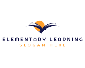 Fly High Book Learning logo design