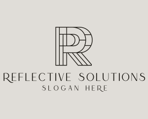 Geometric Attorney Letter R logo design