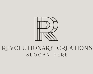 Geometric Attorney Letter R logo design