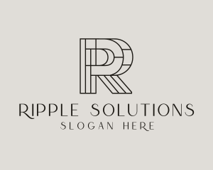 Geometric Attorney Letter R logo design