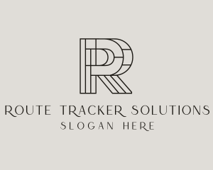 Geometric Attorney Letter R logo design