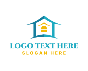 Lodge - Residential House Window logo design