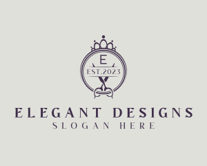 Crown Shears Boutique logo design