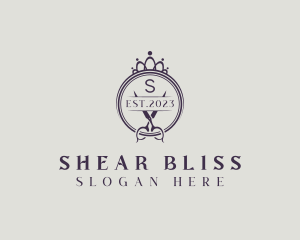 Crown Shears Boutique logo design